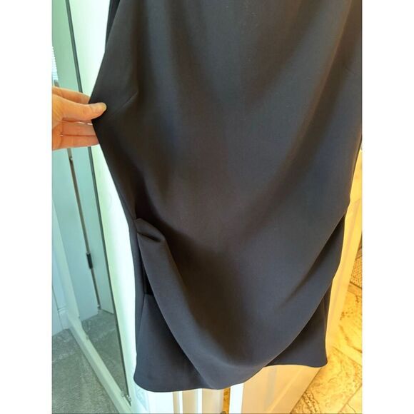 NWT IRO Victa Asymmetrical Mini Dress black, Sz 40 US 8/10 $395 C33 - Picture 6 of 11